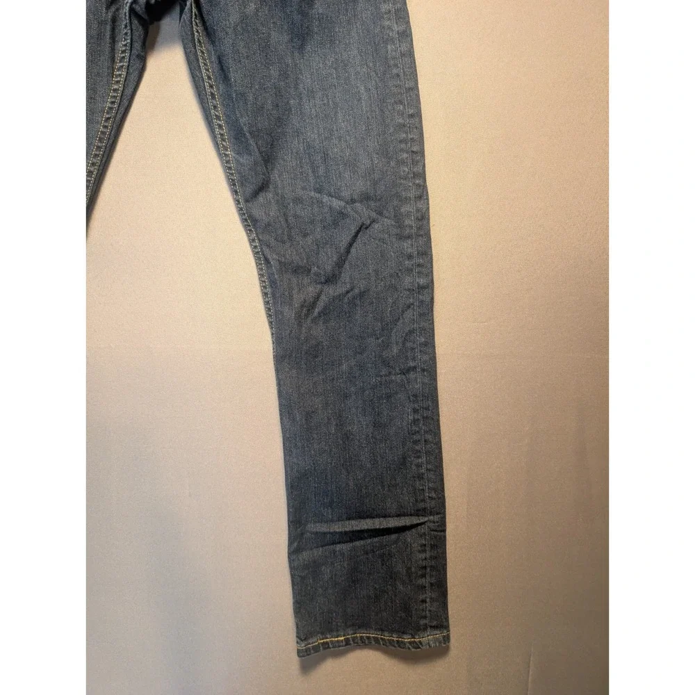 Levis 513 Slim Straight Jeans Mens 33x32 Blue Denim Dark Wash Streetwear